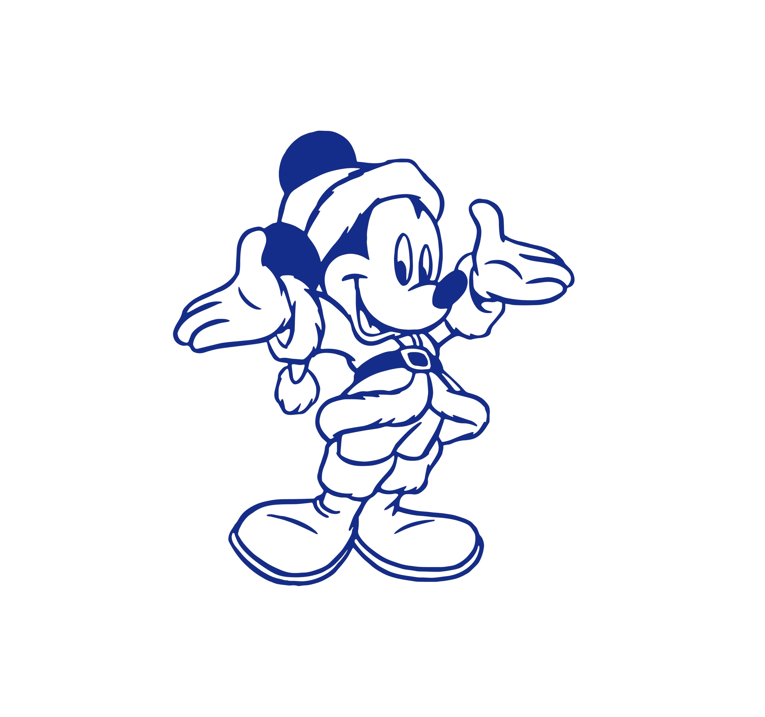 Mickey Noël Motif Thermocollant EVENEMENTS/NOËL Flex Textile