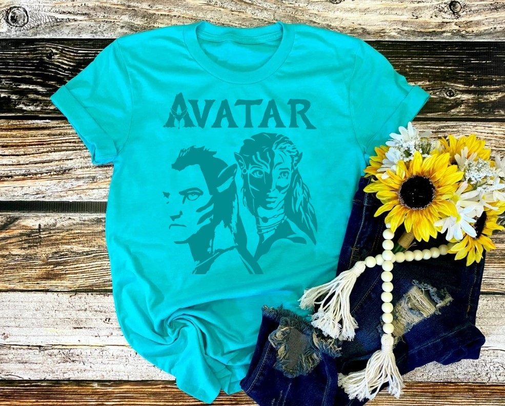 avatar motif thermocollant t-shirt
