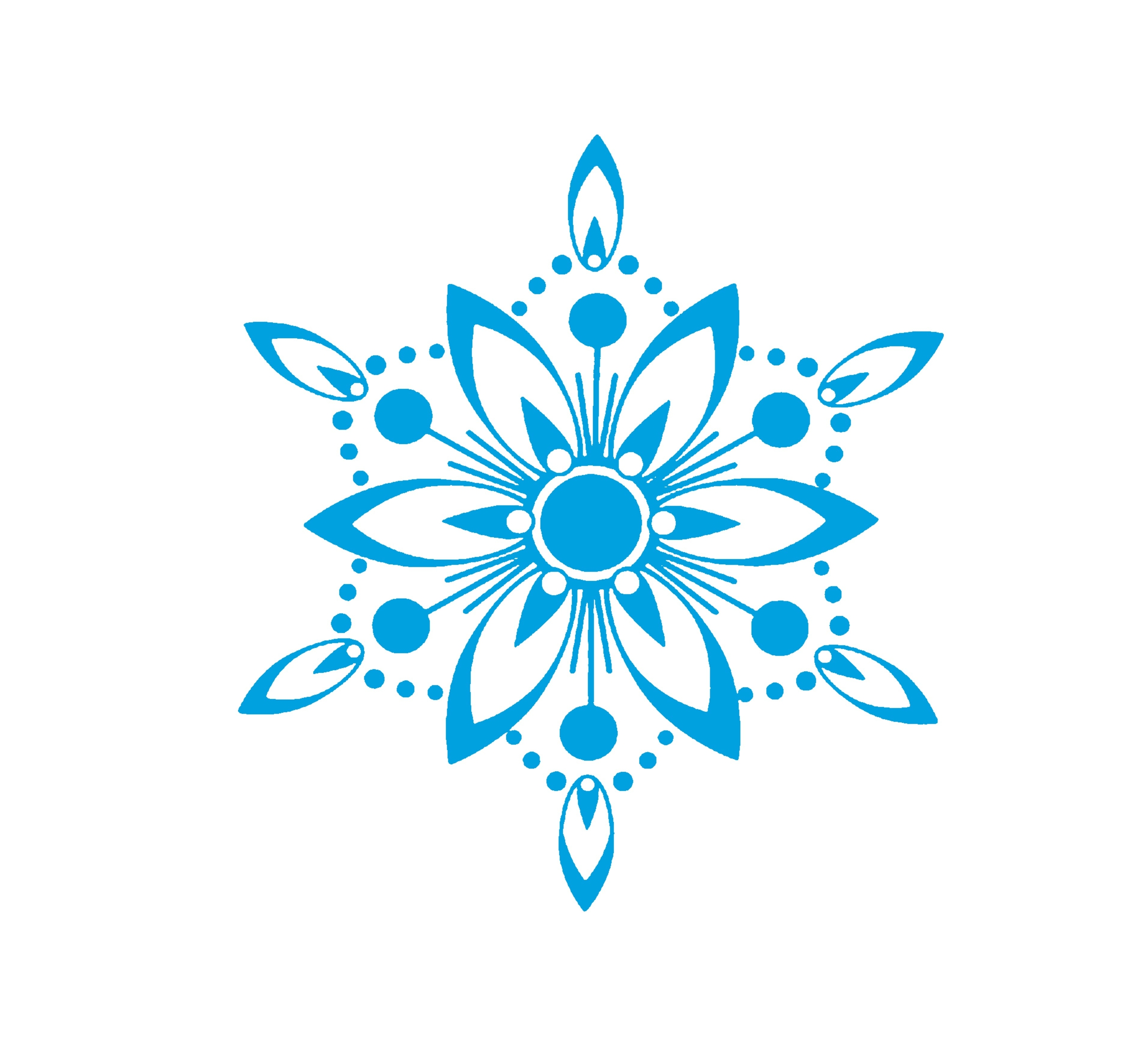 mandala fleur points motif thermocollant