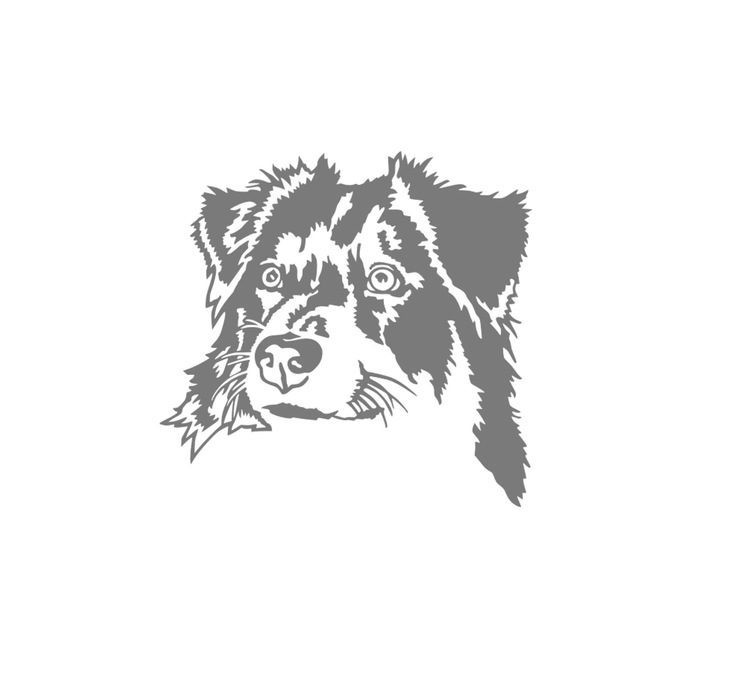 tête jeune chien motif thermocollant