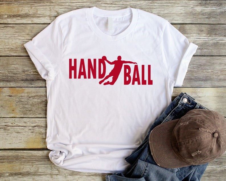 Handball motif thermocollant t-shirt femme homme enfant
