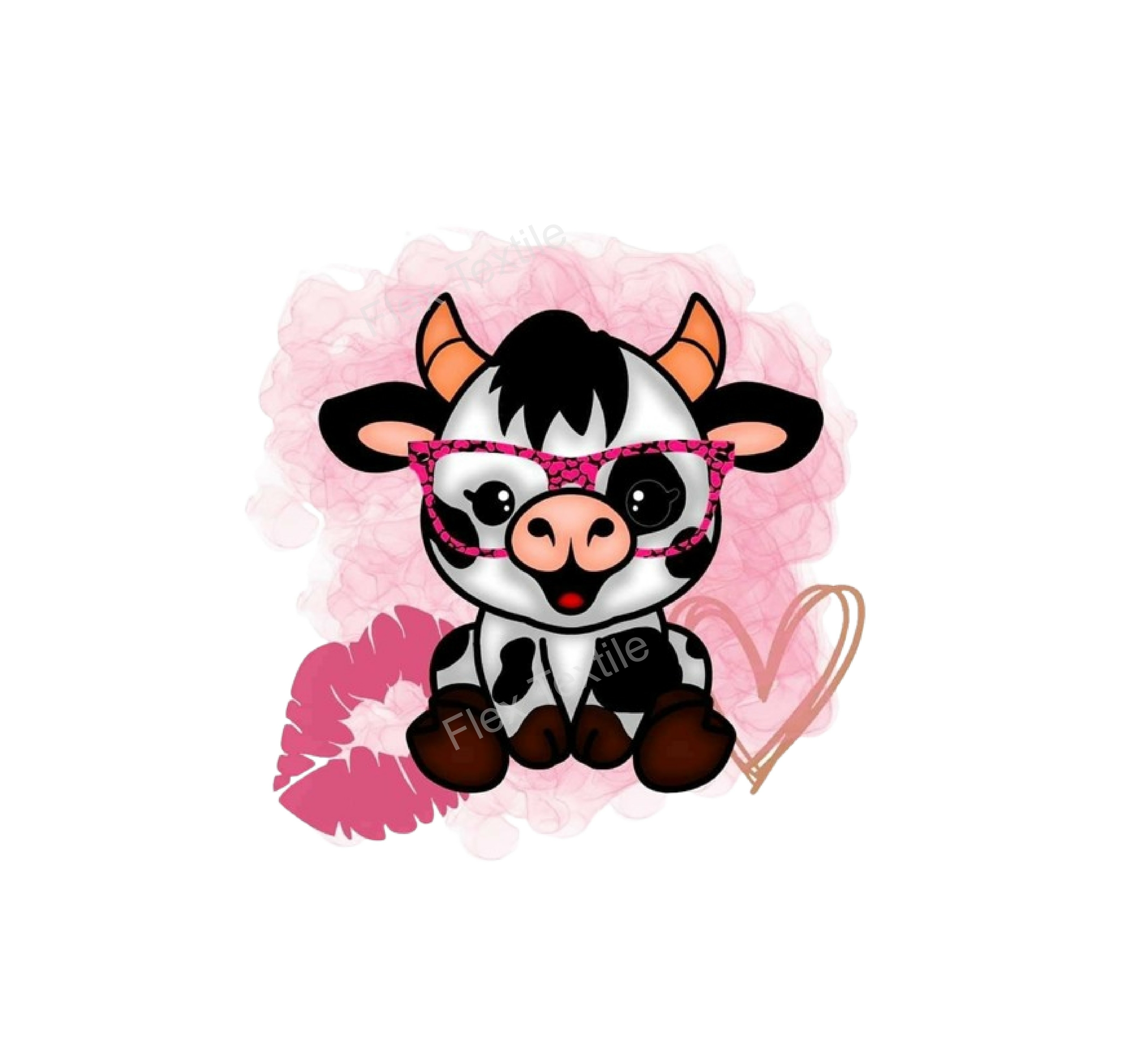 Petite Vache  Impression Transfert DTF Flex Textile
