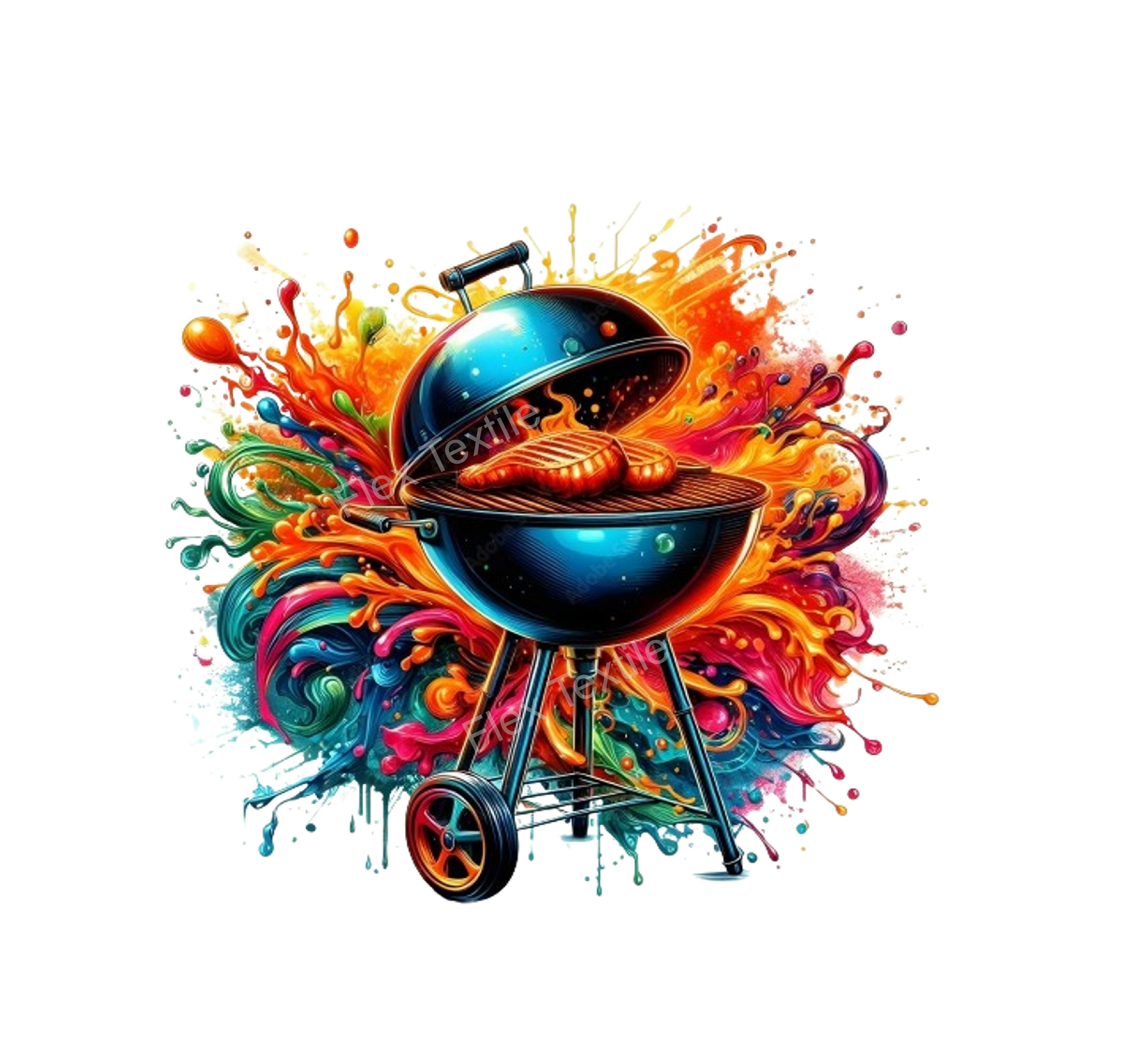 barbecue couleurs impression dtf lfex textile