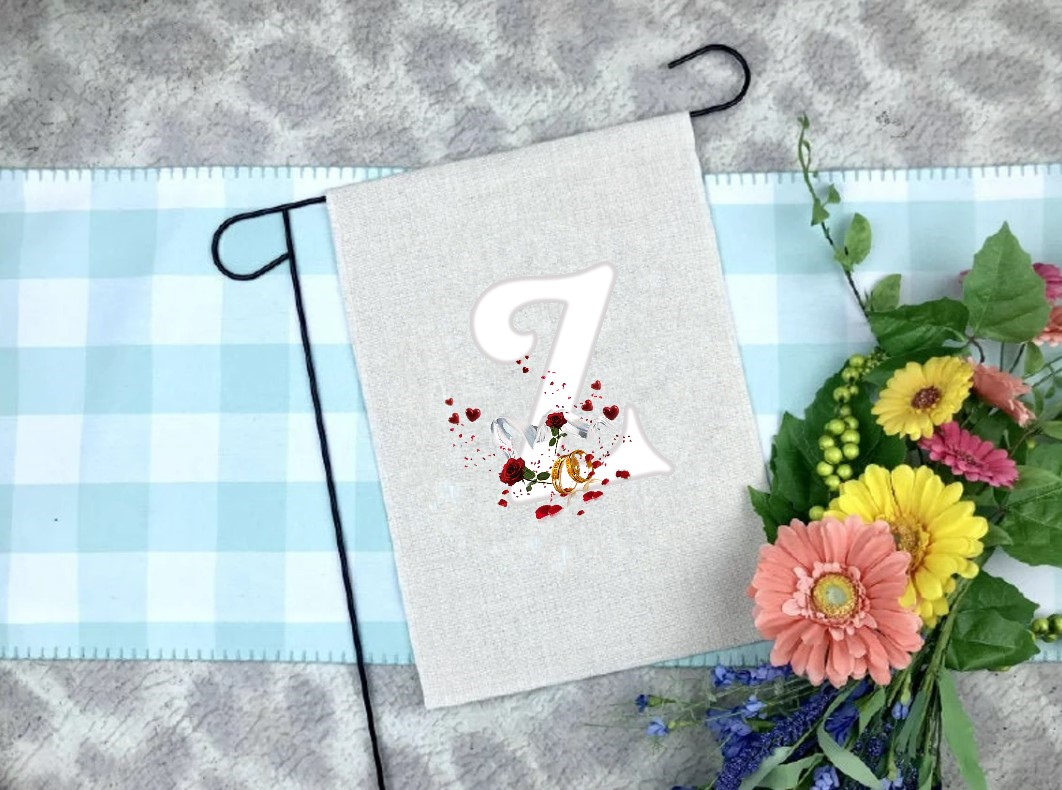 alphabet mariage alliances fleurs coeurs transfert thermocollant flex textile déco table bagues anneaux tissu voile