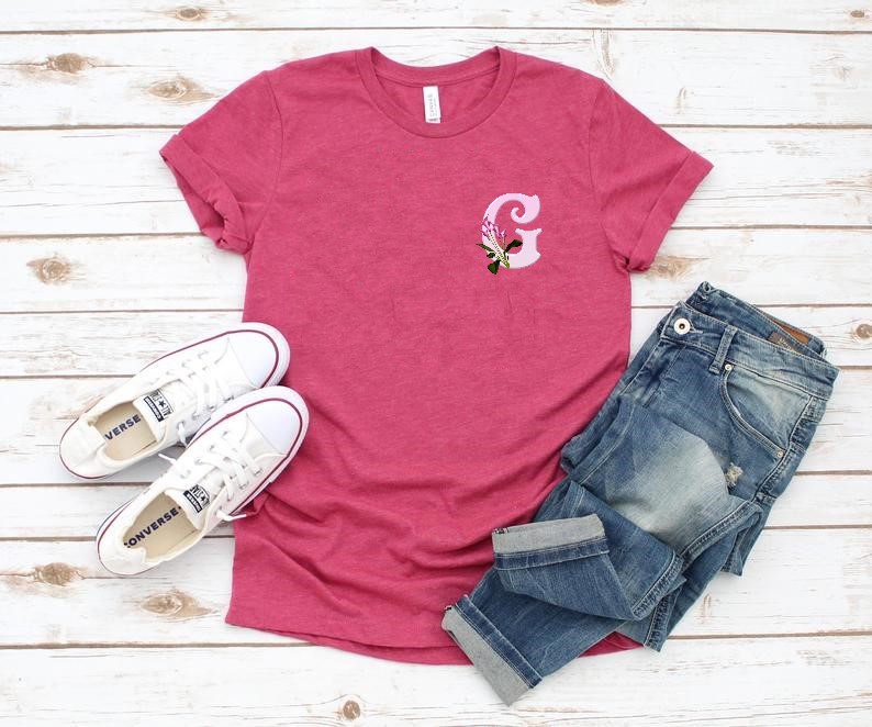 alphabet fleurs calla transfert thermocollant flex textile t-shirt enfant femme homme sac shopping plage sport tissu arum bouquet