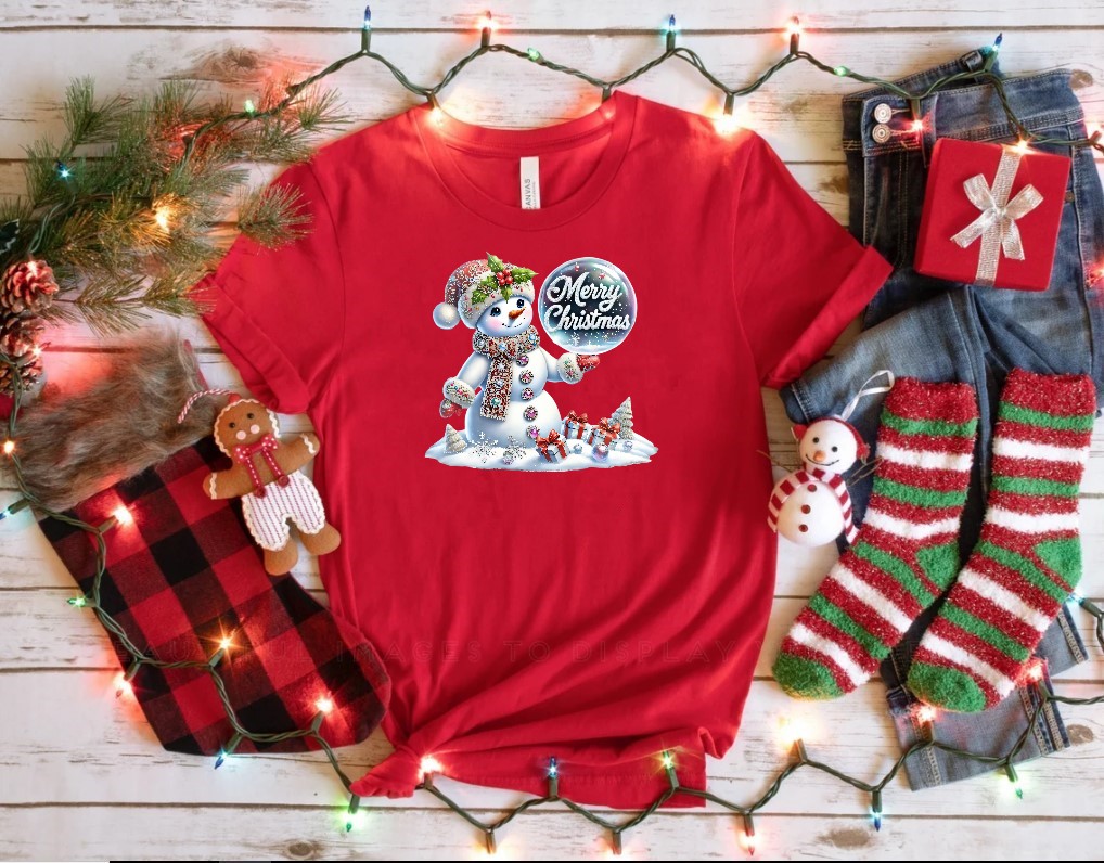 Bonhomme Neige Boule Merry Christmas1
