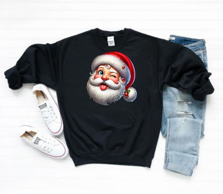 Tête Père Noël Clin doeil1