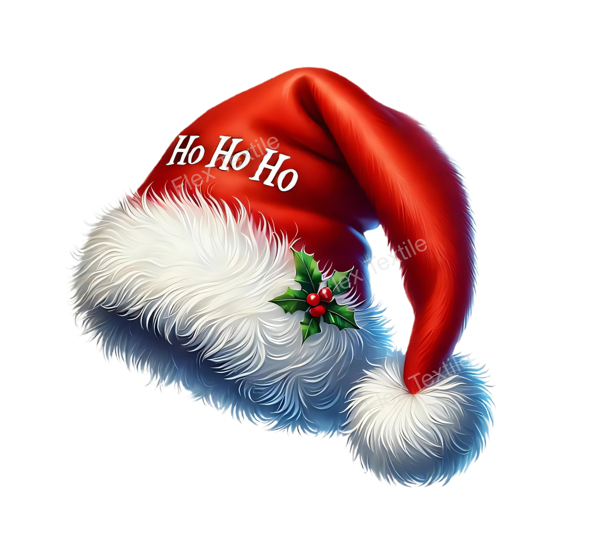 bonnet père noël transfert thermocollant impression dtf flex textile