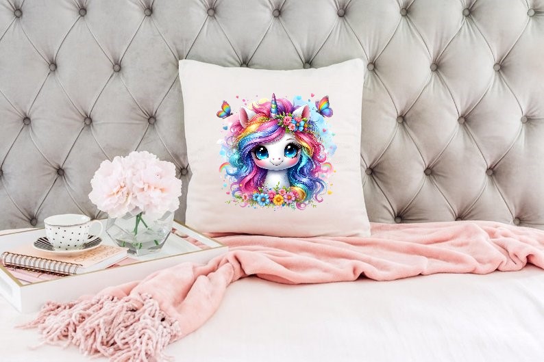 Licorne Papillons Rainbow2