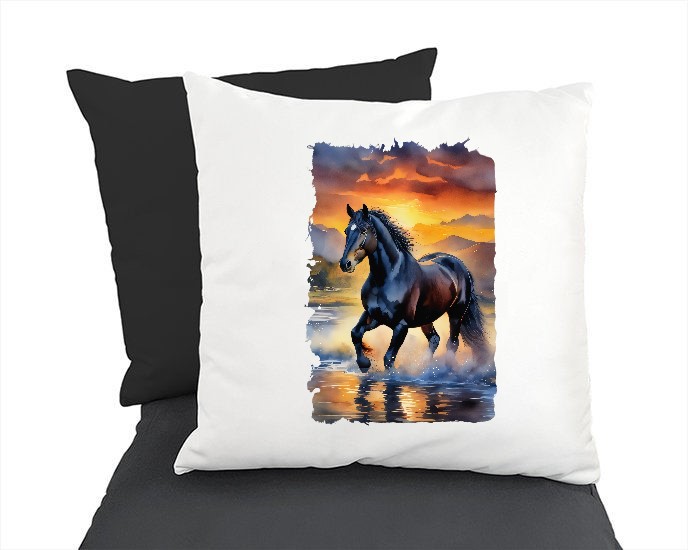 Cheval Eau Couché Soleil2