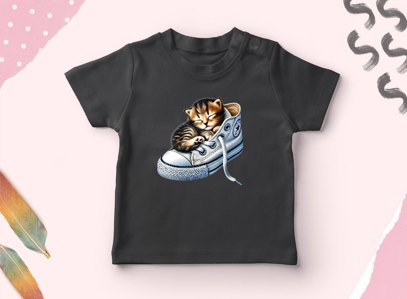 Chaton Dort Chaussure1