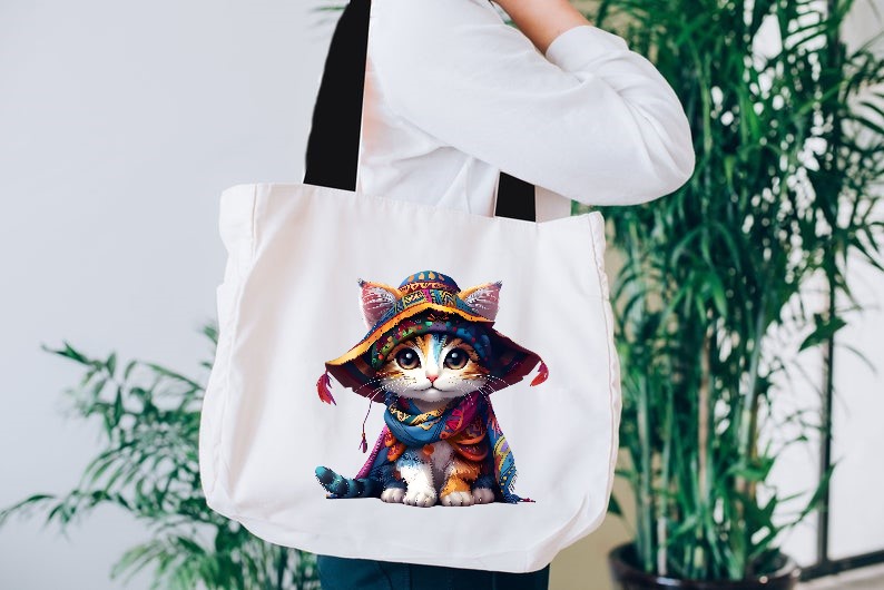 Chat Chapeau Foulard2