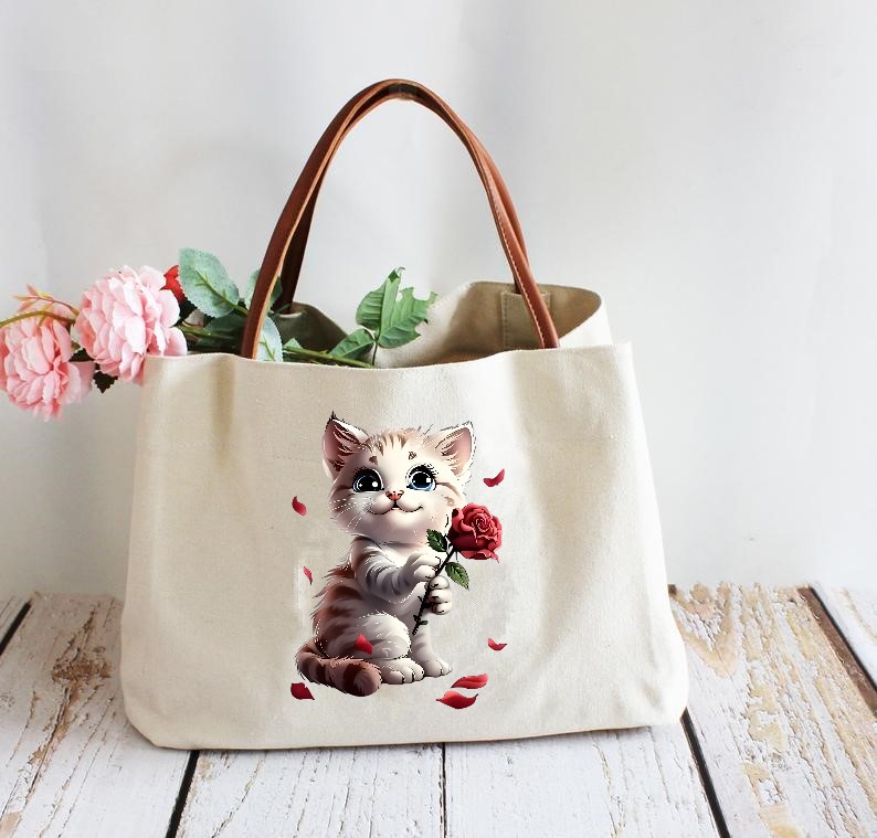 Chat Rose Pétales2