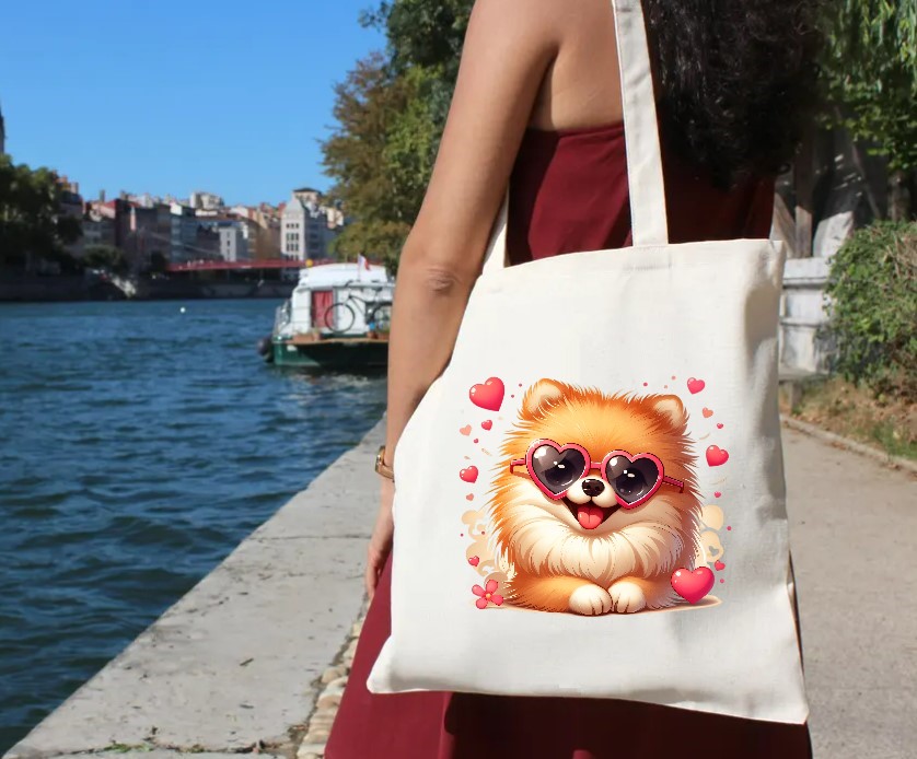Chien Spitz Coeurs2