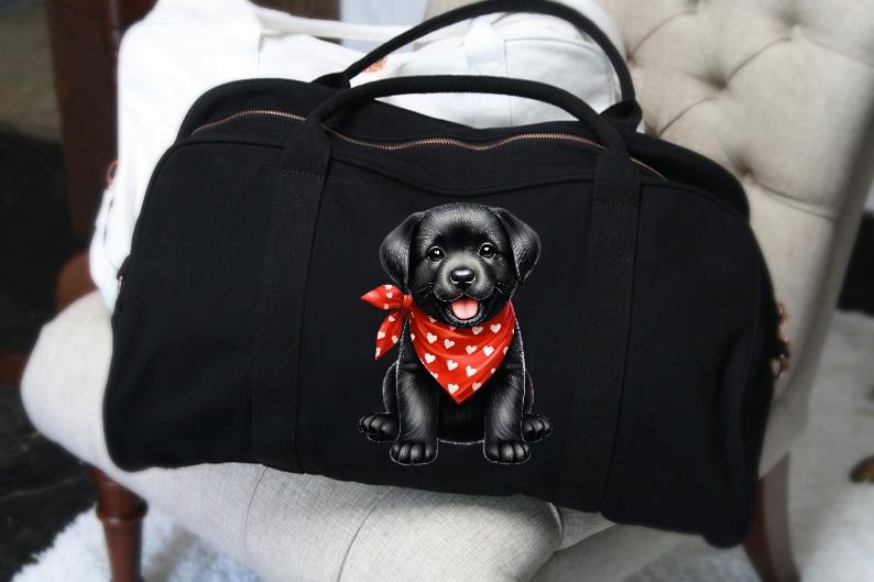 Chiot Noir Foulard2