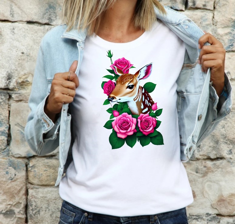 Daim Biche Roses1