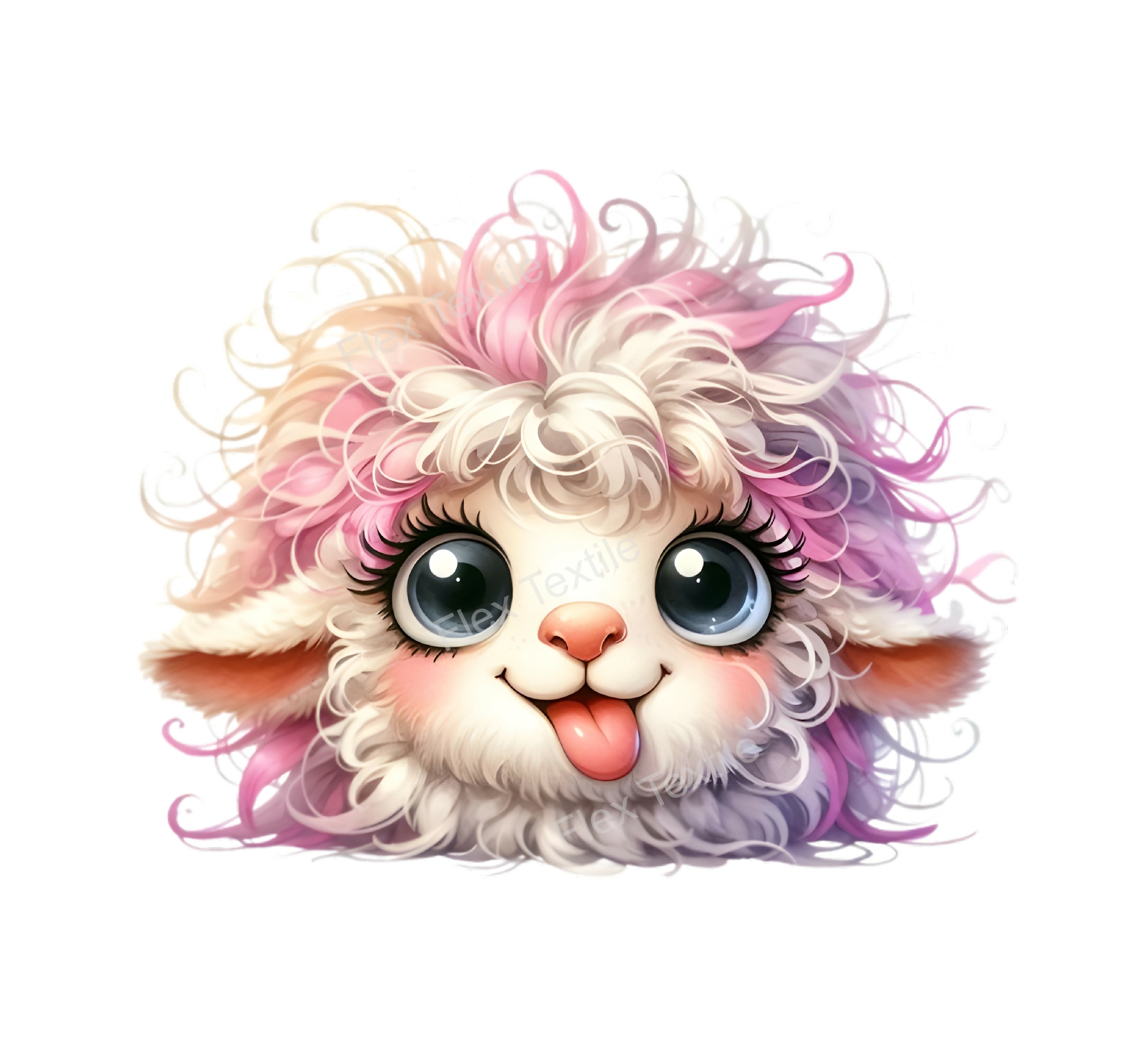 mouton rose transfert thermocollant impression dtf flex textile