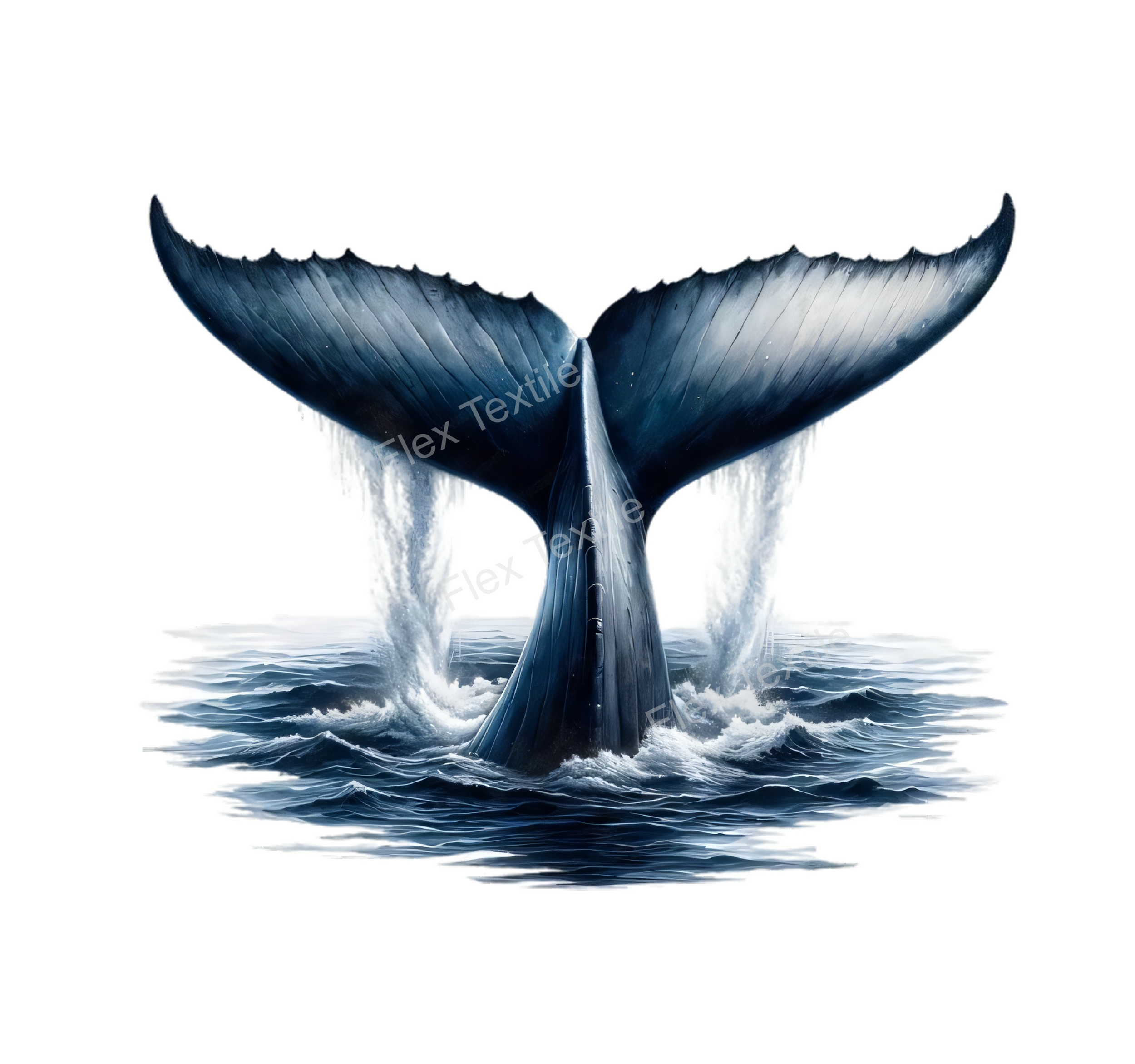 queue baleine transfert thermocollant impression dtf flex textile
