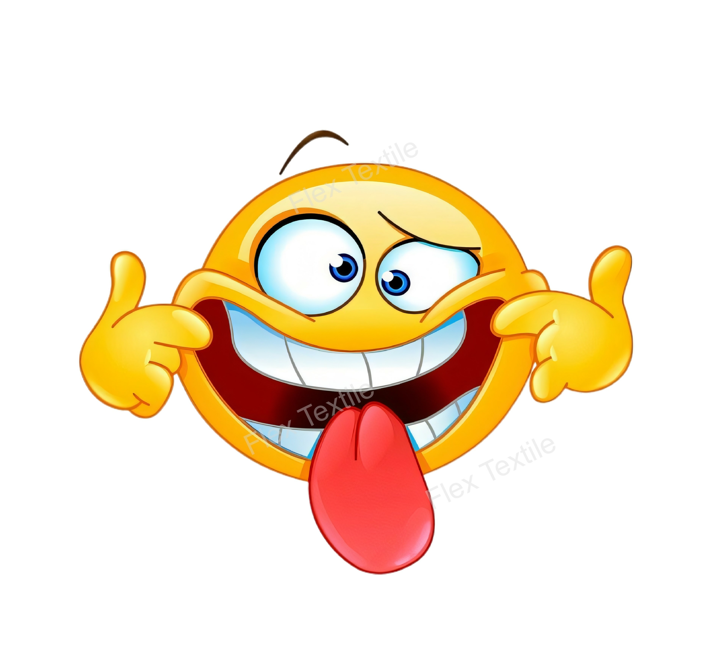 emoji grimace transfert thermocollant impression dtf flex textile