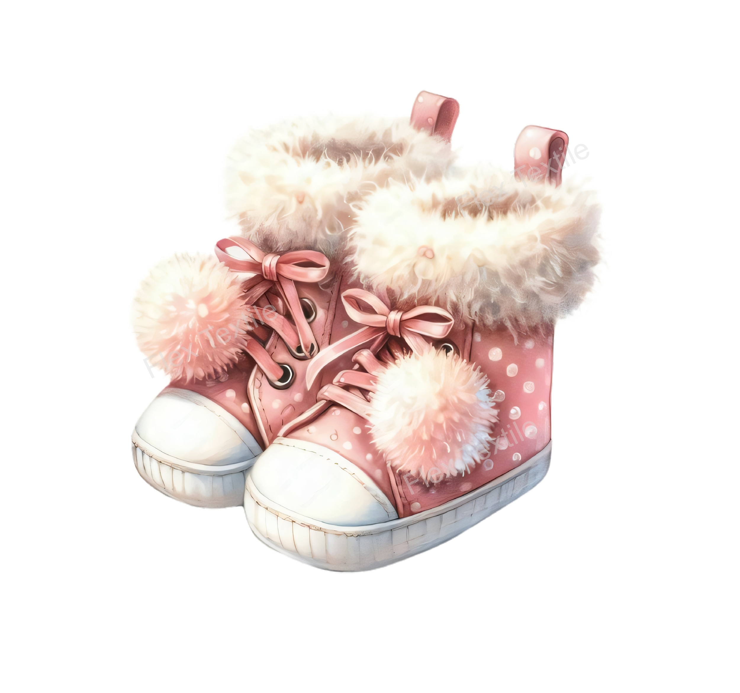 chaussures bébé fille transfert thermocollant impression dtf flex textile