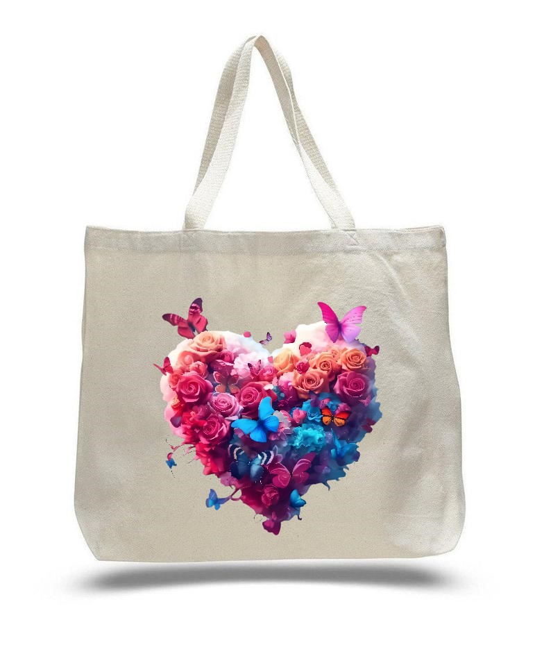 Coeur Fleurs Papillons2