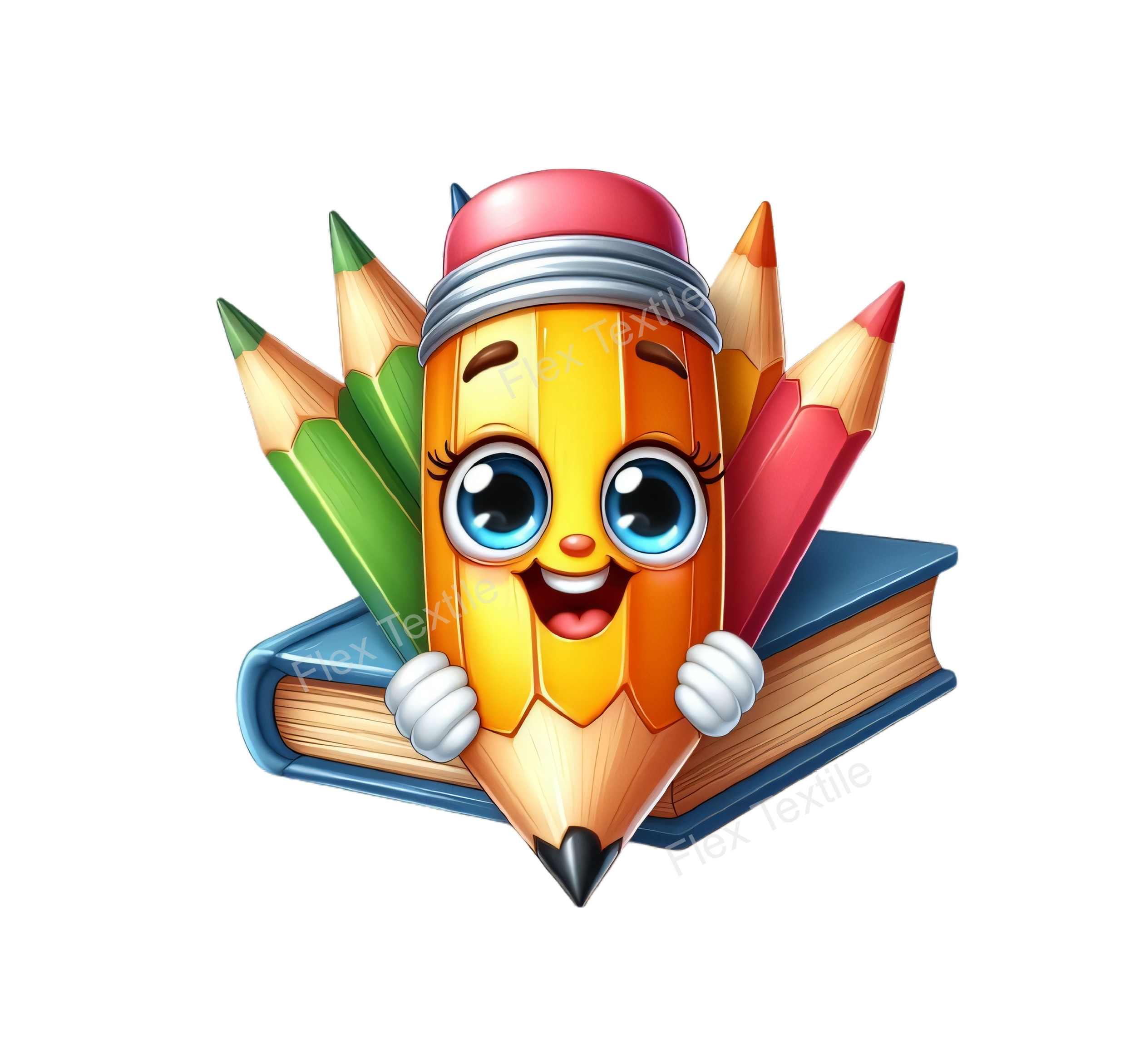 crayons livre transfert thermocollant impression dtf flex textile
