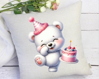Ourson Gâteau Anniversaire2