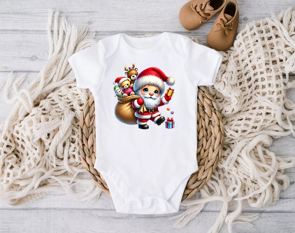 Père Noël Hotte Cadeaux Nounours1