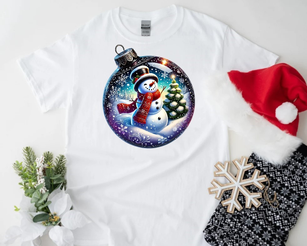 Boule Noël Bonhomme Neige1