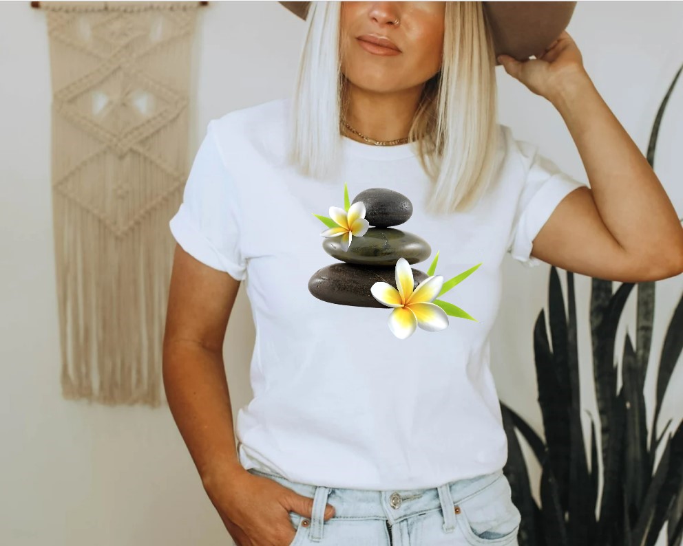 Galets Fleurs Blanches Zen1