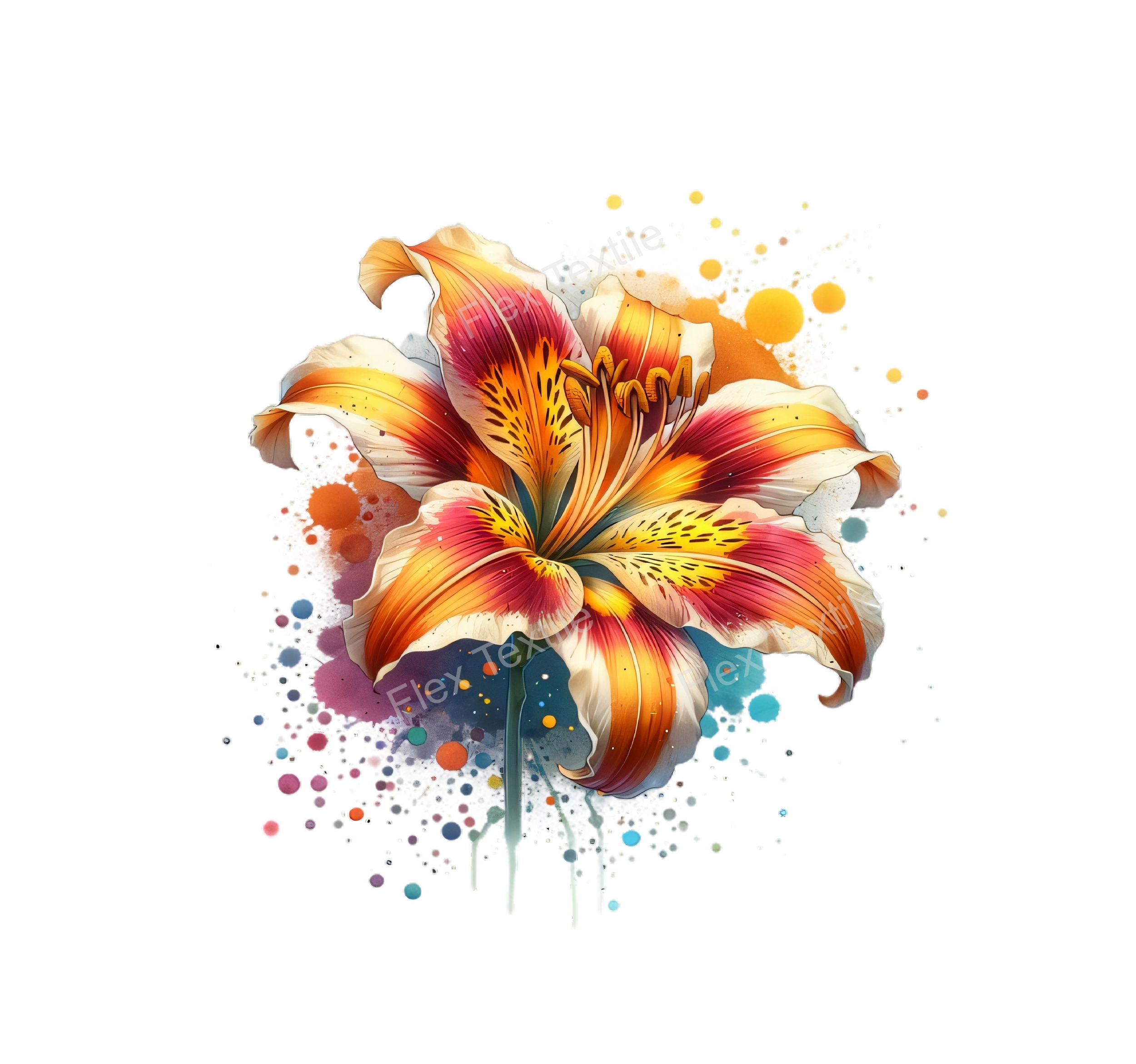 Fleur Lys transfert thermocollant impression dtf flex textile