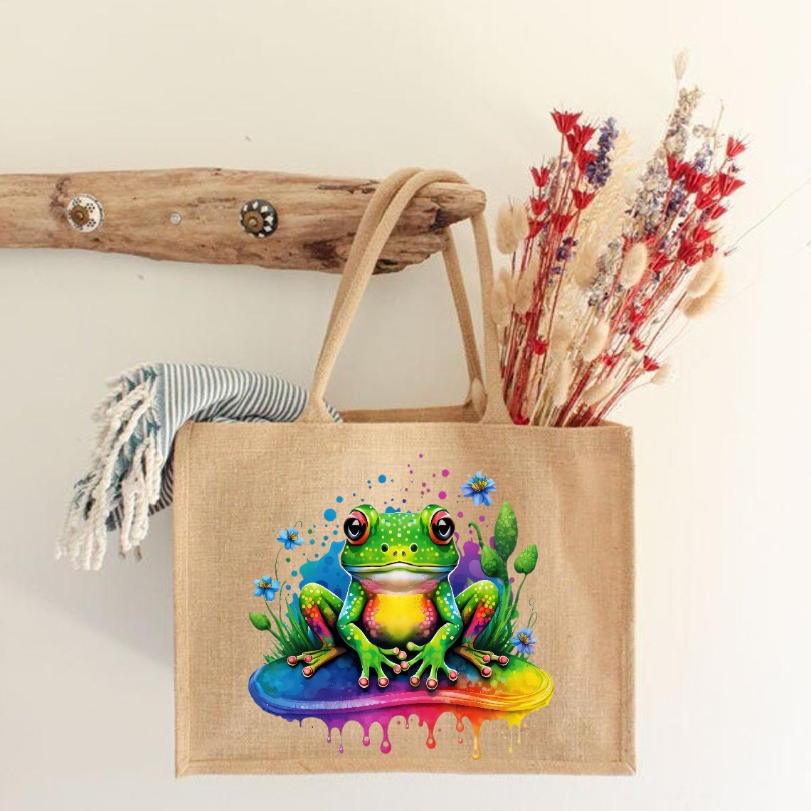 Grenouille Couleurs Fleurs2
