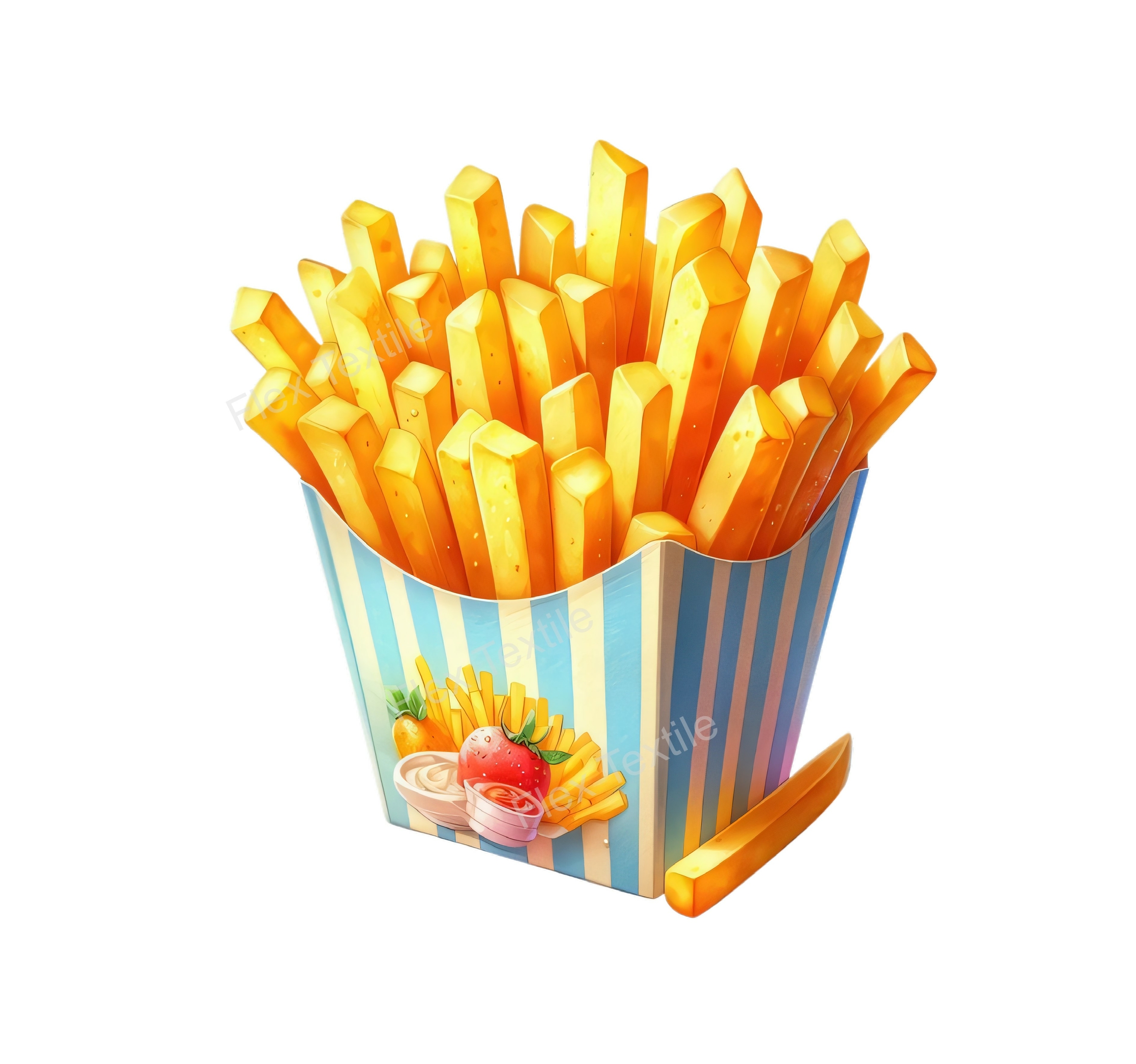 frites transfert thermocollant impression dtf flex textile