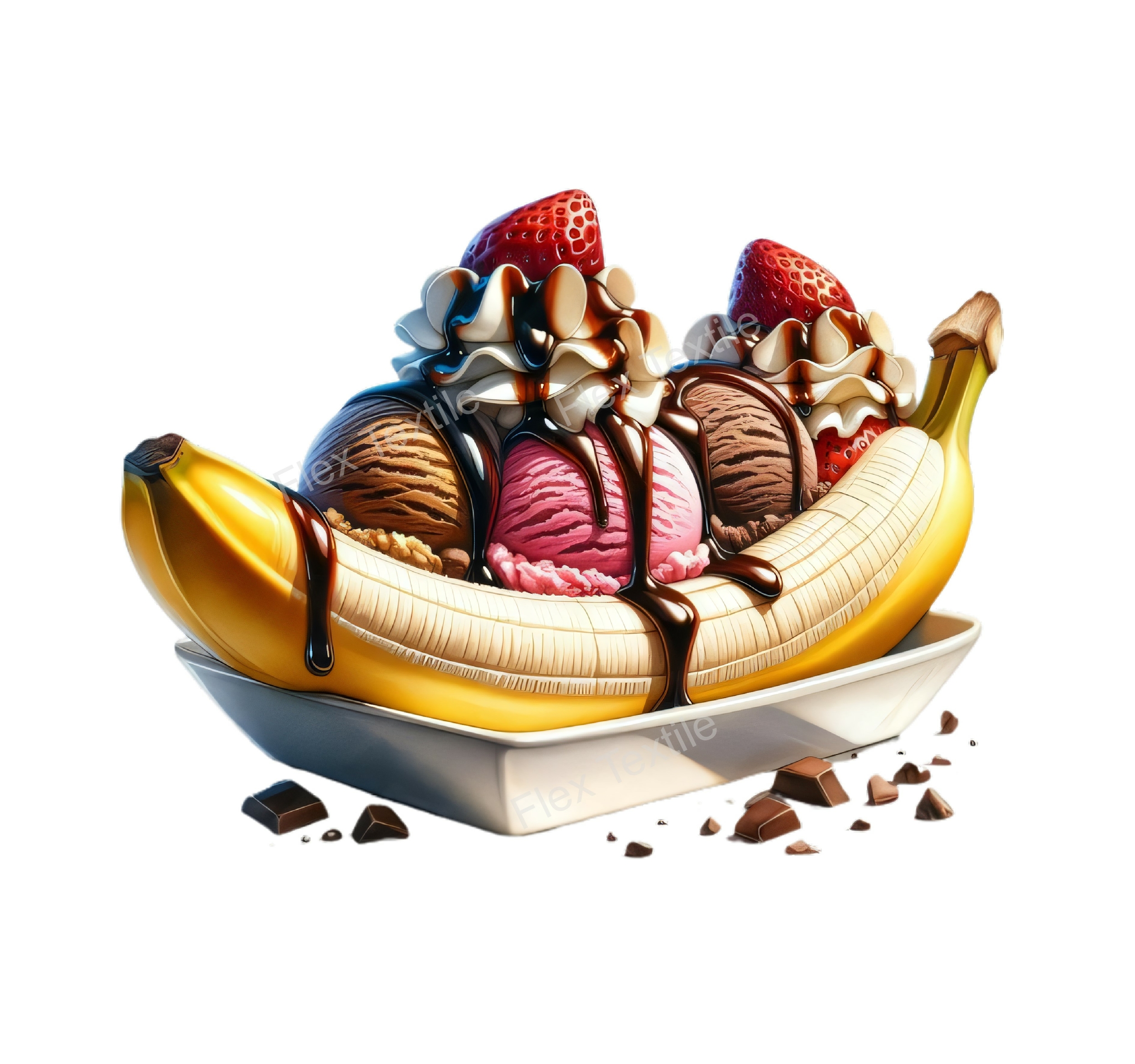 banana split transfert thermocollant impression dtf flex textile