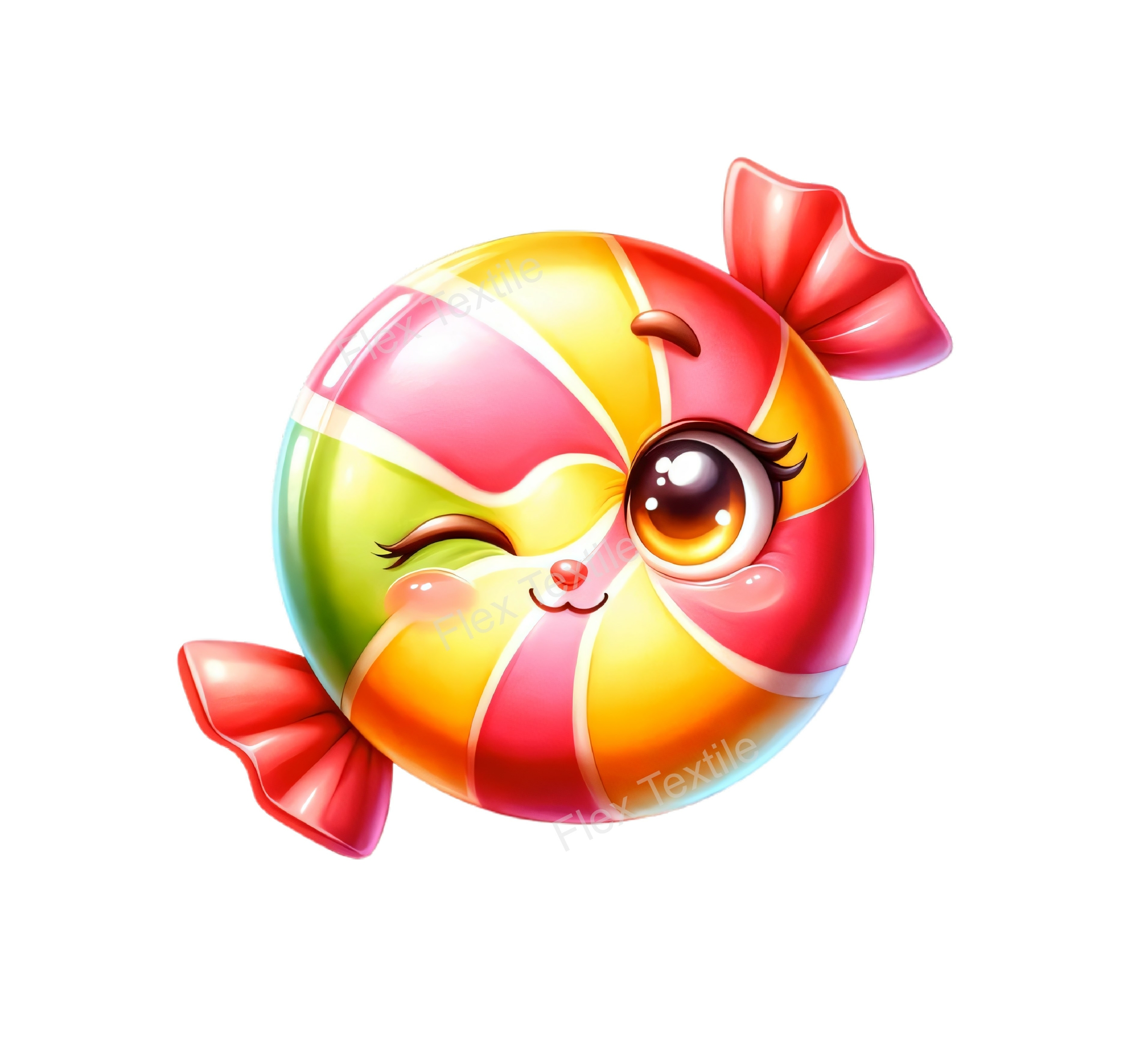 bonbon clin doeil transfert thermocollant impression dtf flex textile