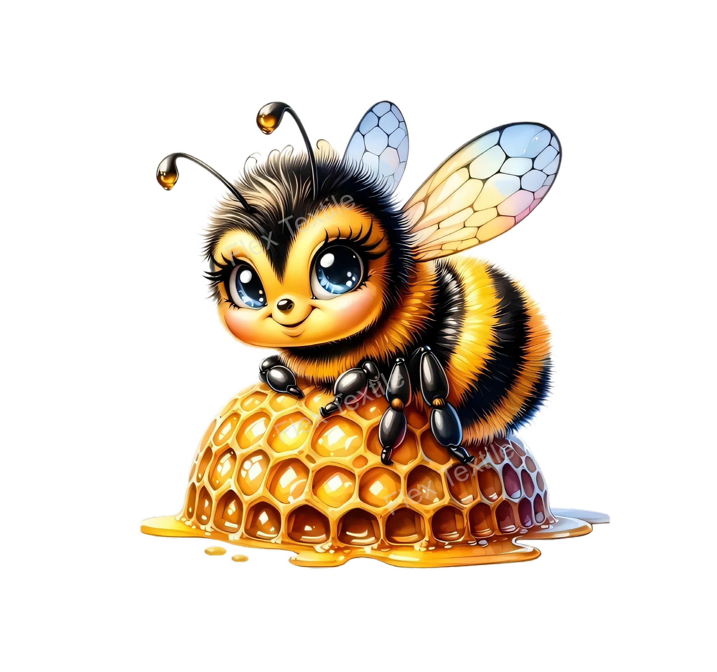 Abeille Miel Transfert Thermocollant Prêt à poser Designs