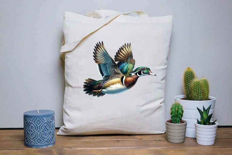 Bruant En Tissu Sur Le Thème Des Canards Colverts 8 Drapeaux