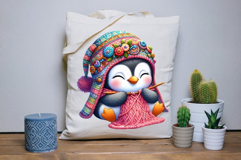 Pingouin Bonnet Tricote2