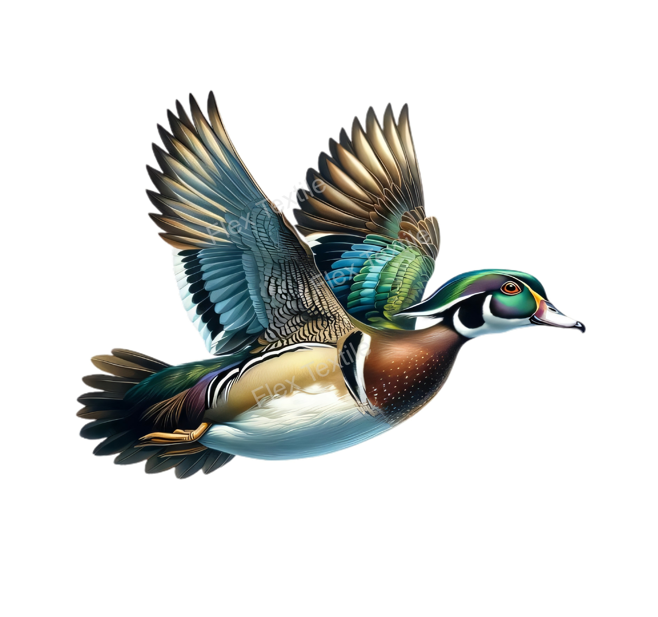 canard vol transfert thermocollant impression dtf flex textile