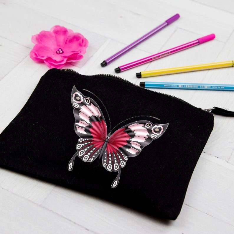 Papillon Rose et Noir2