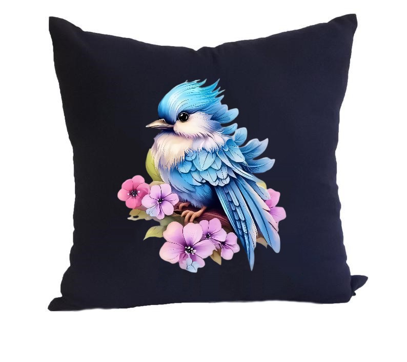 Oiseau Bleu Fleurs2