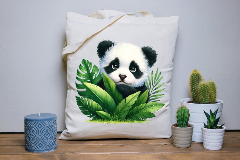 Panda Feuilles2