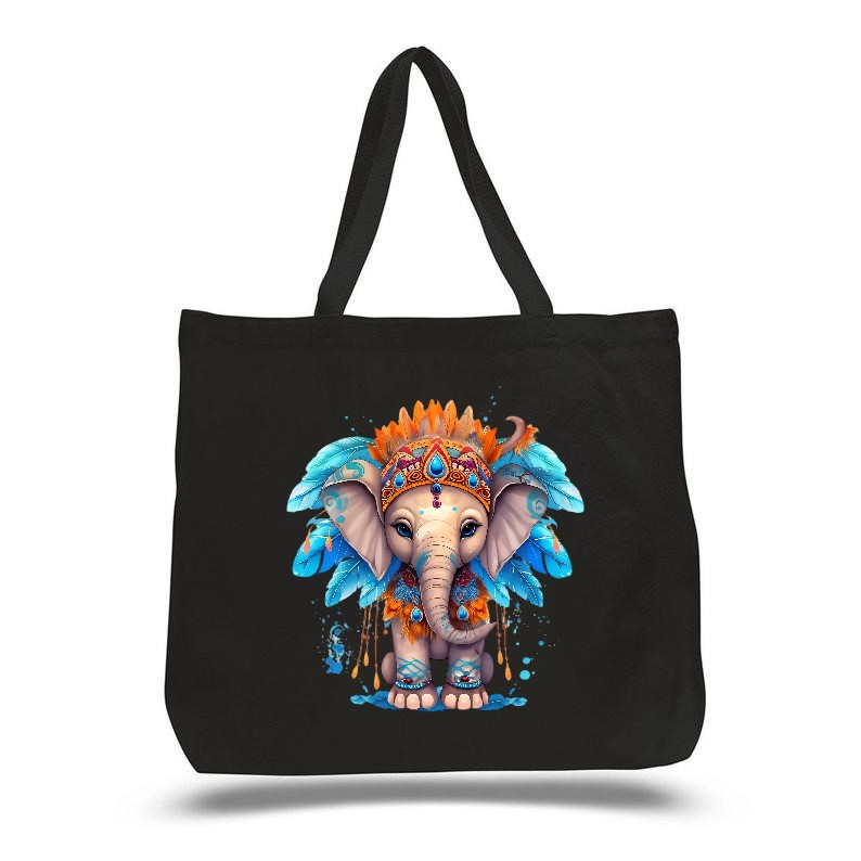 Eléphant Coiffe Plumes2