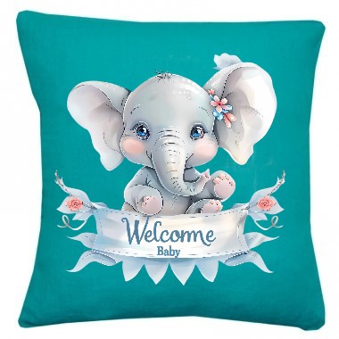 Eléphant Welcome Baby Garçon2