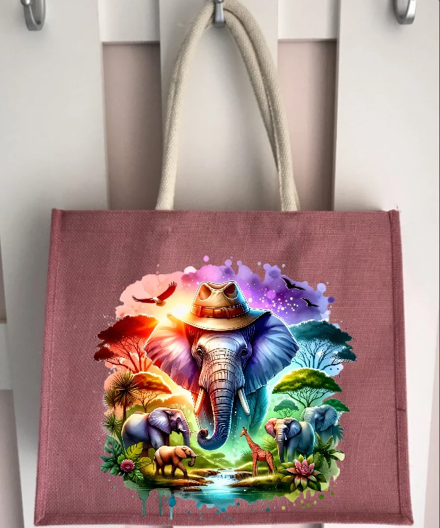 Eléphants Chapeau Paysage2