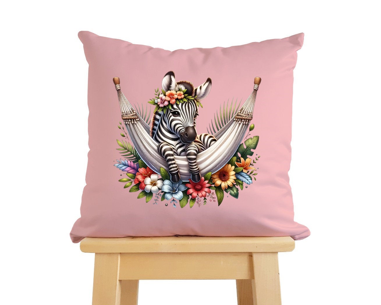 Zèbre Hamac Fleurs2