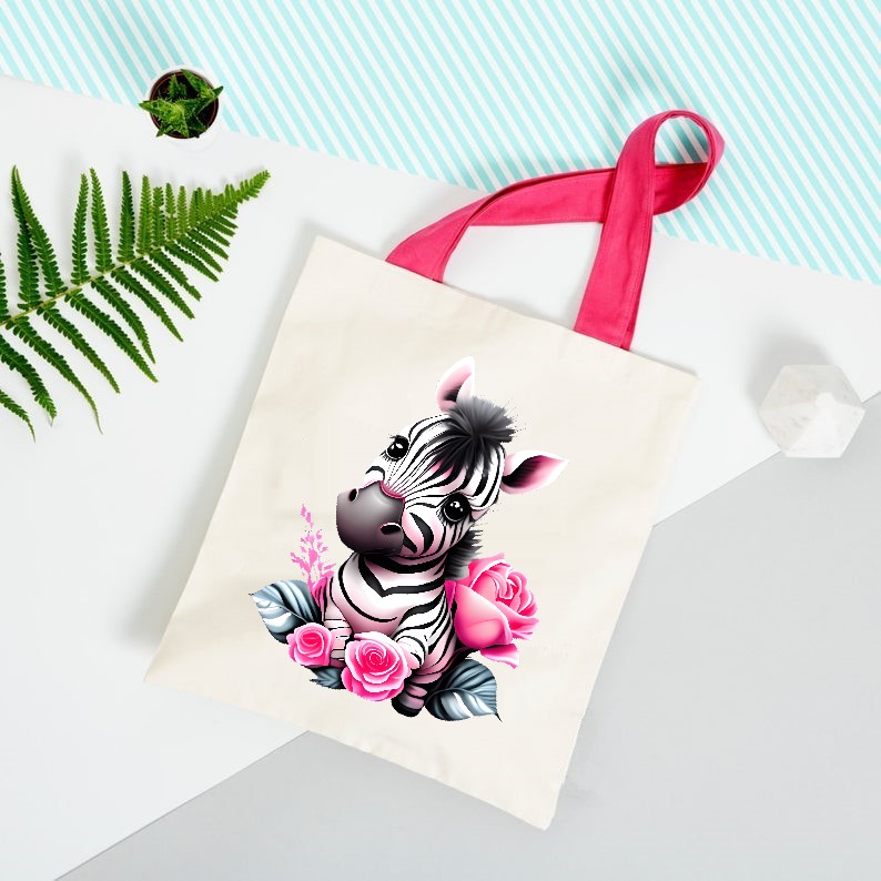 Zèbre Fleurs Cute2