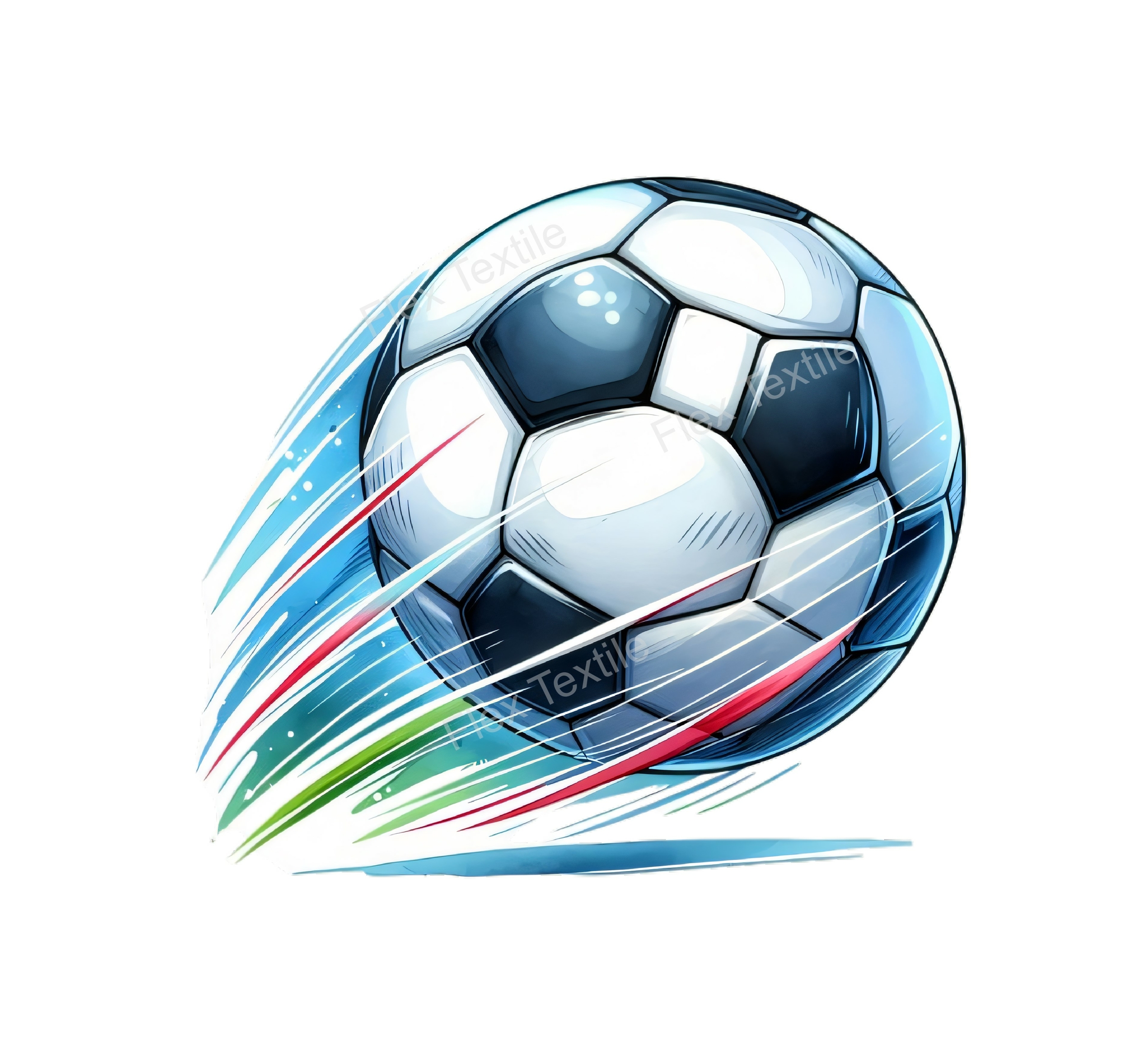 Ballon Foot Transfert thermocollant impression dtf flex textile