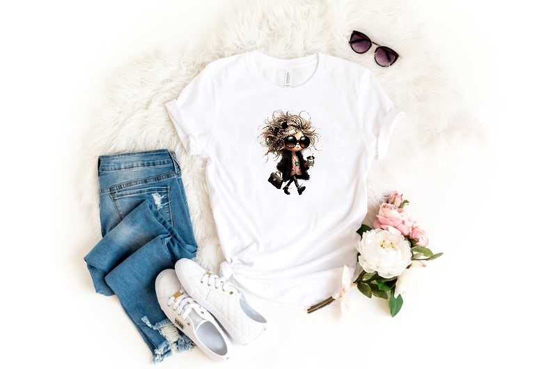 fillette boss transfert thermocollant impression dtf flex textile t-shirt femme homme enfant bébé sweat veste jeans pull