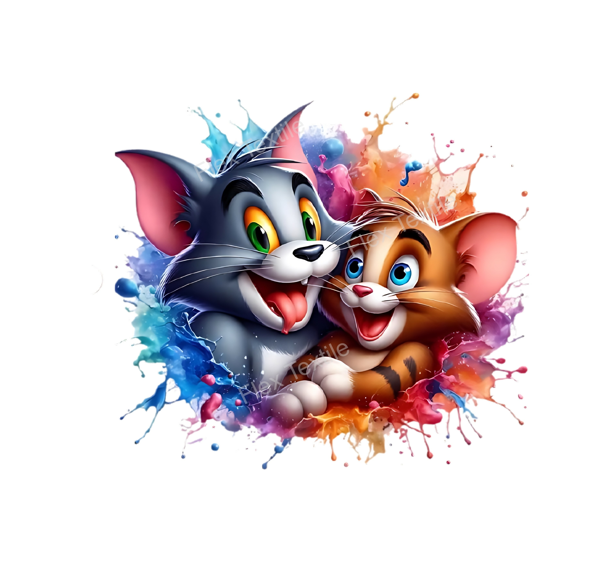 tom jerry transfert thermocollant impression dtf lfex textile